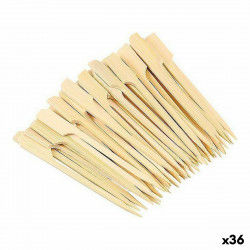 Bamboo toothpicks Wooow 40 Pieces 12 cm (36 Units)