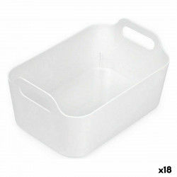 Multi-purpose basket Confortime White 24 x 16,7 x 11,2 cm (18 Units)