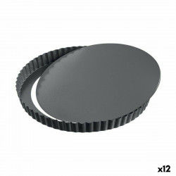 Springform Pan Quttin Black Carbon steel 32 x 2,8 cm (12 Units)