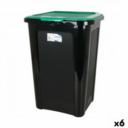 Rubbish Bin Tontarelli Coverline Green 44 L Black 38,5 x 34,5 x 54,5 cm (6...