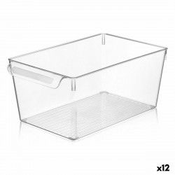 Boîte Multiusage Quttin Transparent 20 x 32,5 x 14 cm (12 Unités)
