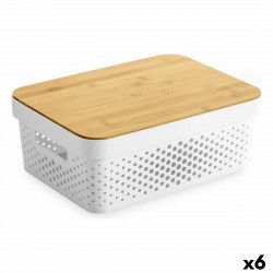 Uniwersalne pudełko Confortime Biały Brązowy Bambus Plastikowy 36 x 26,5 x...