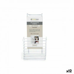 Basket for Kitchen Shelf Confortime White 19 x 12 x 36 cm (12 Units)