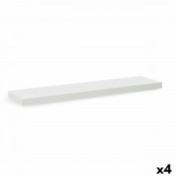 Shelve Confortime MDF Wood White 23,5 x 80 x 3,8 cm (4 Units)