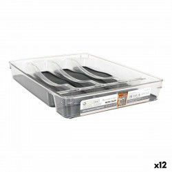 Cutlery Organiser Confortime Non Slip Pet 32,5 x 23 x 4,5 cm (12 Units)