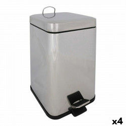 Waste bin Confortime With pedal Metal 6 L (4 Units) (6 lts)
