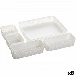 Basket set Dem Plastic 5 Pieces (8 Units)