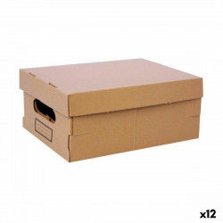 Boîte de rangement avec couvercle Confortime Carton 30 x 22,5 x 12,5 cm (12...