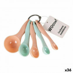 Set of Measuring Spoons Wooow 5 Pieces Plastic (36 Units)