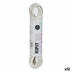 Fil à linge Blanc PVC 20 m (12 Unités)