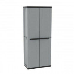 Broom cupboard Terry JLine 368 Grey Black/Grey Resin Plastic 68 x 37,5 x...