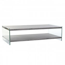 Centre Table DKD Home Decor Grey Transparent Crystal MDF Wood 130 x 65 x 35,5 cm