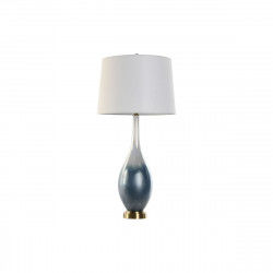 Bordlampe Home ESPRIT Blå To-farvet Krystal 50 W 220 V 40 x 40 x 84 cm