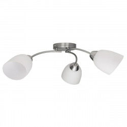 Ceiling Light Activejet Benita White nickel Metal Glass 40 W 230 V 60 cm