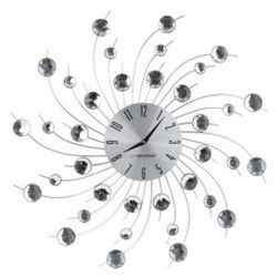 Reloj de Pared Esperanza EHC004 Negro/Plateado Plateado Metal 150 cm