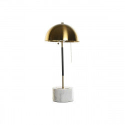 Lámpara de mesa DKD Home Decor Negro Dorado Metal Mármol 50 W 220 V 25 x 25 x...