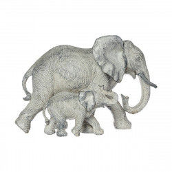 Dekorativ figur Atmosphera 15,5 x 22,5 x 12 cm Harpiks Elefant Multifarvet