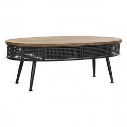 Centre Table DKD Home Decor Brown Black Metal Fir 120 x 58 x 42 cm