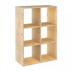 Shelves Astigarraga Dinamic 6 Cubes Modular Natural Pinewood (70,8 x 33 x...