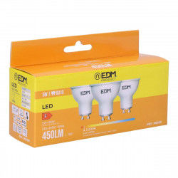 Lot de 3 ampoules LED EDM F 5 W GU10 450 lm Ø 5 x 5,5 cm (3200 K)