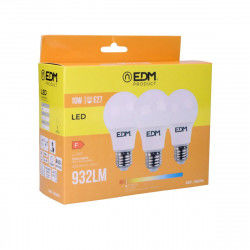 Lot de 3 ampoules LED EDM F 10 W E27 810 Lm Ø 6 x 10,8 cm (3200 K)