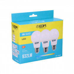 Lot de 3 ampoules LED EDM F 10 W E27 810 Lm Ø 6 x 10,8 cm (6400 K)