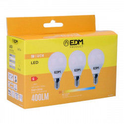 Pack of 3 LED bulbs EDM G 5 W E14 400 lm Ø 4,5 x 8 cm (3200 K)