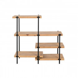 Shelves DKD Home Decor Brown Black Metal MDF Wood 80 x 34 x 80 cm (1)