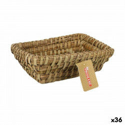 Multi-purpose basket Privilege Korne Brown wicker Rectangular 20 x 15 x 7 cm...