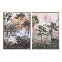 Painting DKD Home Decor 103 x 4,5 x 143 cm 104 x 4,5 x 143,5 cm Palms...
