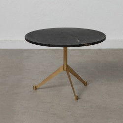 Table Basse 55 x 55 x 38 cm Marbre Fer