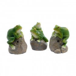 Decorative Figure Decoris with sound 8 x 7,4 x 11,5 cm Green Frog