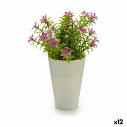 Decorative Plant Flower 12 x 20 x 12 cm Plastic (12 Units)