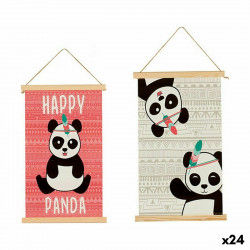 Wall Decoration Panda bear 1 x 54 x 33 cm (24 Units)