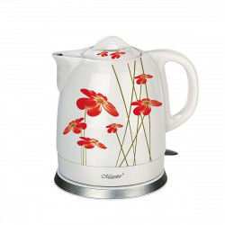Water Kettle and Electric Teakettle Feel Maestro MR-066 Red Flowers White Red...
