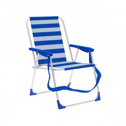 Folding Chair Marbueno Stripes Blue White 53 x 78 x 56 cm
