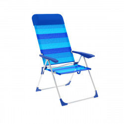 Folding Chair Marbueno Stripes Blue 69 x 109 x 58 cm
