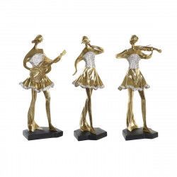 Figurine Décorative DKD Home Decor Musique 20 x 12 x 41,5 cm Ballerine Doré...