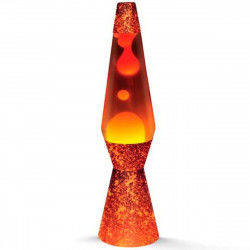 Lampada Lava iTotal Rosso Arancio Cristallo Plastica 40 cm