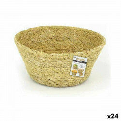 Multi-purpose basket Privilege Seagrass Circular 18 x 8 cm (24 Units)