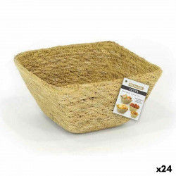 Multi-purpose basket Privilege Seagrass Squared 12 x 12 x 7 cm (24 Units)