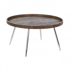 Centre Table DKD Home Decor Brown Silver Metal Steel MDF Wood 30 x 40 cm 78 x...