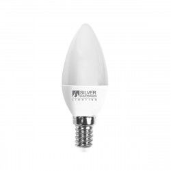 Candle LED Light Bulb Silver Electronics White light 6 W 5000 K