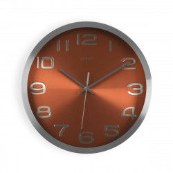 Wall Clock Versa Orange Aluminium (4 x 30 x 30 cm)