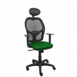 Office Chair with Headrest Alocén P&C B10CRNC Dark green