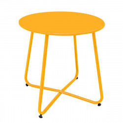 Side table Luna Steel 45 x 45 cm Mustard