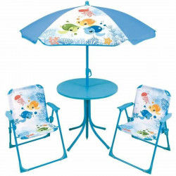 Children's table and chairs set Fun House Sunshade