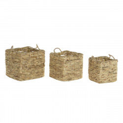 Basket set DKD Home Decor 45,5 x 45,5 x 51 cm Metal