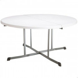 Side table Lifetime White 152 x 75,5 x 152 cm Steel Plastic