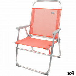 Składanego Krzesła Aktive Flamingo Koral 48 x 88 x 50 cm (4 Sztuk)